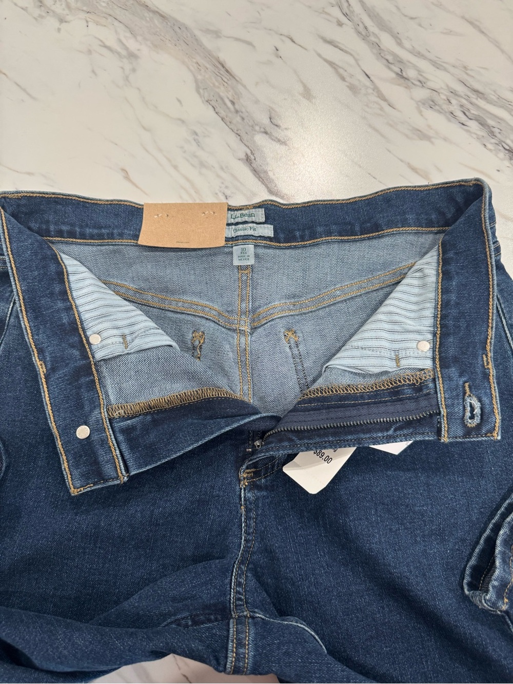 L.L. Bean Women's 207 Vintage High-Rise Straight Leg Jeans Indigo 10Reg NWT - Picture 10 of 14